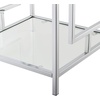 image:imageTown Square Chrome End Table with Shelf White Faux MarbleChromeWhite Faux MarbleChrome