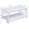 image:imageTown Square Coffee Table with Shelf WhiteWhite