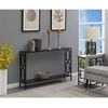 image:imageTown Square Metal Frame Console Table with Shelf Cherry  BlackCherryBlack