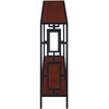 image:imageTown Square Metal Frame Console Table with Shelf Cherry  BlackCherryBlack