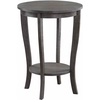 image:imageConvenience Concepts American Heritage Round End Table Driftwood  WhiteWirebrush Dark Gray