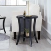 image:imageConvenience Concepts Charleston Round End Table 30  Classic Living Room Side Table with Storage Shelf for Transitional Living Room Family Room BlackBlack