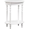 image:imageConvenience Concepts Classic Accents Brandi Oval End Table with Drawer 205  Classic Living Room Side Table with Storage Shelf Bedroom Nightstand BlackWhite