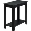 image:imageConvenience Concepts Designs2Go Baja Chairside End Table 2375 Modern Living Room Table with Storage Shelf Transitional Bedside Table WhiteBlack