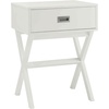 image:imageConvenience Concepts Designs2Go Landon End Table 19  Modern Side Accent with Storage Drawer for Transitional Contemporary Living amp Family Room Sea Foam BlueWhite