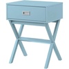 image:imageConvenience Concepts Designs2Go Landon End Table 19  Modern Side Accent with Storage Drawer for Transitional Contemporary Living amp Family Room Sea Foam BlueSea Foam Blue