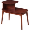 image:imageConvenience Concepts Designs2Go Maxwell Chairside End Table 28  2 Tier Narrow MidCentury Modern Side Accent with Storage Shelves for Living amp Family Room EspressoMahogany