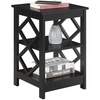 image:imageConvenience Concepts Diamond End Table GrayBlack