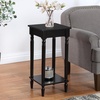 image:imageConvenience Concepts French Country Kim End Table 14  Traditional Farmhouse Side Table for Family Room Transitional End Table for Living Room EspressoBlack