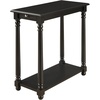 image:imageConvenience Concepts French Country Regent Chairside End Table 2375  Traditional Farmhouse Side Table with PullOut Table Shelf End Table with Storage Shelf for Living Room BlackBlack
