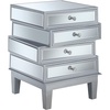 image:imageConvenience Concepts Gold Coast J Daniels End Table Silver  MirrorSilver  Mirror