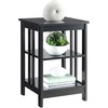 image:imageConvenience Concepts Mission End Table with Shelves BlackBlack