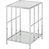 image:imageConvenience Concepts Mission Glass End Table Clear Glass  Chrome