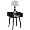 image:imageConvenience Concepts Napa End Table 1875  MidCentury Modern Accent Side Table with Storage Shelf for Transitional Contemporary Living amp Family Room EspressoBlack