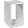image:imageConvenience Concepts Northfield Admiral End Table with Shelf WhiteWhite Faux Marble