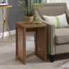 image:imageConvenience Concepts Northfield Weave End Table 1575  Rattan Boho Side Table for The Living Room Family Room Wicker End Table Brown Autumn HazeBeige Barley