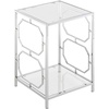 image:imageConvenience Concepts Omega Chrome End Table Clear Glass  Chrome Frame