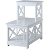 image:imageConvenience Concepts Oxford 2 Step Chairside End Table EspressoWhite