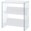 image:imageConvenience Concepts Soho Bookcase White  GlassWhite  Glass