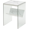 image:imageConvenience Concepts Soho End Table Sandstone  GlassFaux White Marble