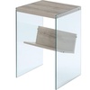 image:imageConvenience Concepts Soho End Table Sandstone  GlassSandstone  Glass