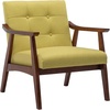 image:imageConvenience Concepts Take a Seat Chairs Bumblebee Yellow FabricEspressoBumblebee Yellow FabricEspresso