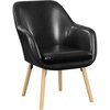 image:imageConvenience Concepts Take a Seat Charlotte Accent Chair Black Faux LeatherBlack Faux Leather