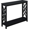 image:imageConvenience Concepts Titan Console Table with Shelf EspressoBlack