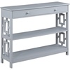 image:imageConvenience Concepts Town Square 1 Drawer Console Table GrayGrey