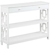 image:imageConvenience Concepts Town Square 1 Drawer Console Table White