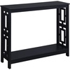 image:imageConvenience Concepts Town Square Console Table with Shelf DriftwoodWhiteBlack