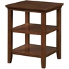 image:imageConvenience Concepts Tribeca End Table 18  Modern Living Room Side Table with Storage Shelves Family Room Accent Table Transitional Bedside Table EspressoEspresso