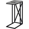 Gray Faux Marble/Black