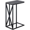 image:imageConvenience Concepts Tucson C End Table Weathered Gray  BlackWeathered GrayBlack