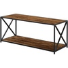 image:imageConvenience Concepts Tucson Coffee Table with Shelf BarnwoodBlack  R40586BarnwoodBlack