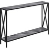 Gray Faux Marble/Black