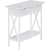 White Faux Marble / White