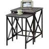 image:imageConvenience Concepts Tucson Nesting End Tables Weathered Gray  BlackWeathered Gray