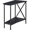 image:imageConvenience Concepts Tucson Wedge End Table Sandstone  BlackBlack