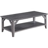 image:imageConvenience Concepts Winston Coffee Table 4725  Modern Center Room Accent with Storage Shelf for Transitional Traditional Living amp Family Room BlackWeathered Gray