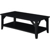 image:imageConvenience Concepts Winston Coffee Table 4725  Modern Center Room Accent with Storage Shelf for Transitional Traditional Living amp Family Room BlackBlack