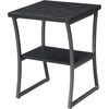 image:imageConvenience Concepts XCalibur End Table Espresso  Slate Gray FrameBlack Woodgrain  Gray Frame