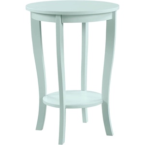 image:imageConvenience Concepts American Heritage Round End Table Driftwood  WhiteSea Foam