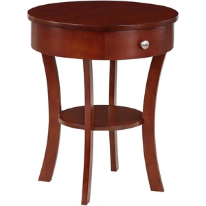 image:imageConvenience Concepts Classic Accents Schaffer End Table Dark Gray WirebrushMahogany