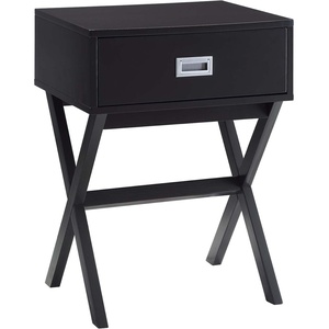 image:imageConvenience Concepts Designs2Go Landon End Table 19  Modern Side Accent with Storage Drawer for Transitional Contemporary Living amp Family Room Sea Foam BlueEspresso