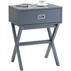 image:imageConvenience Concepts Designs2Go Landon End Table 19  Modern Side Accent with Storage Drawer for Transitional Contemporary Living amp Family Room Sea Foam BlueGrey