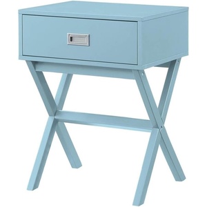 image:imageConvenience Concepts Designs2Go Landon End Table 19  Modern Side Accent with Storage Drawer for Transitional Contemporary Living amp Family Room Sea Foam BlueSea Foam Blue