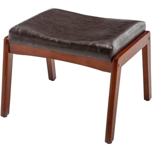 image:imageConvenience Concepts Designs4Comfort Natalie Accent Ottoman Stool Espresso Faux LeatherEspresso
