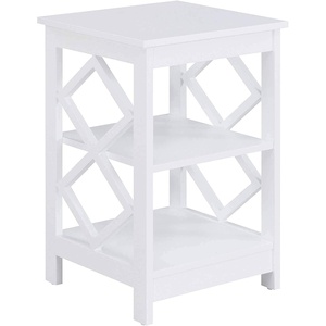 image:imageConvenience Concepts Diamond End Table GrayWhite