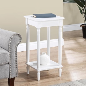 image:imageConvenience Concepts French Country Kim End Table 14  Traditional Farmhouse Side Table for Family Room Transitional End Table for Living Room EspressoWhite